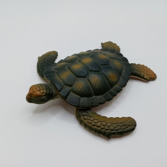 Sea Turtle Figure 1991 Reptile Figurine Collectible Vintage Ocean Life Seaturtle - Picture 6 of 16